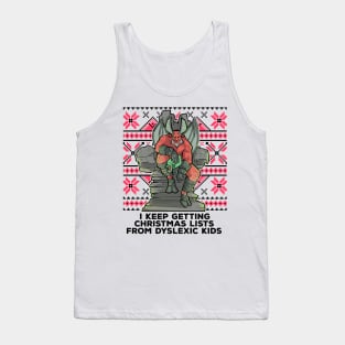 Ugly Christmas Satan Satanic Santa Devil Gothic Occult Goth Tank Top